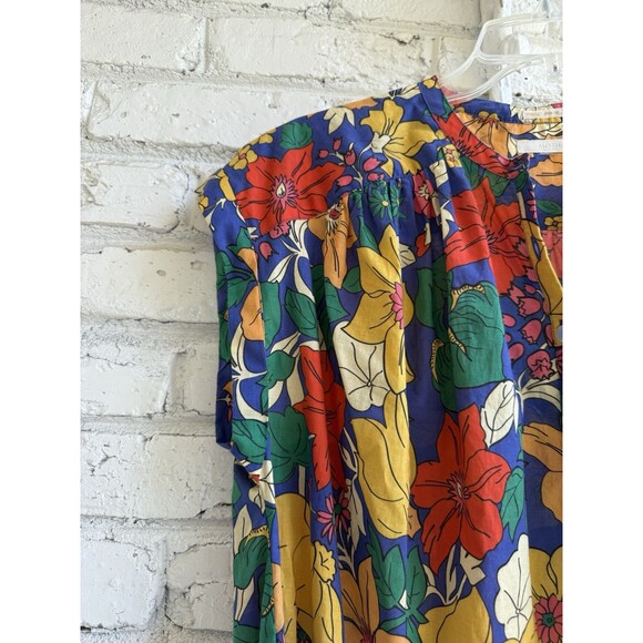 MOTHER The Slow Ride Fresh Blooms Pop Over Women’s Blouse -Small - Picture 4 of 9